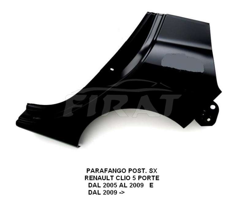PARAFANGO RENAULT CLIO 5P 05 -> POST.SX